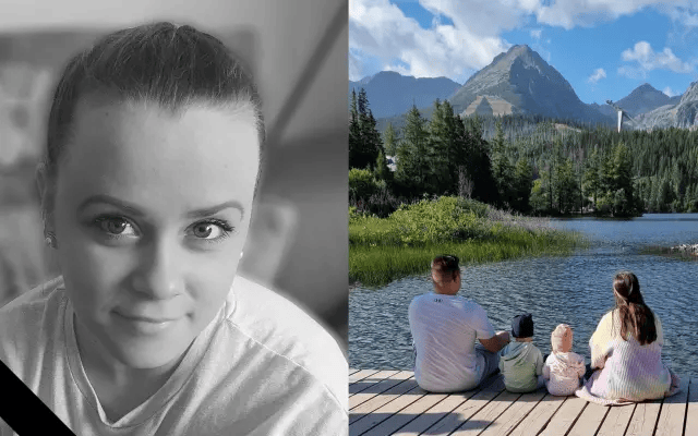 Sestra športového redaktora televízie JOJ Paliho Katrinca Megi s manželom Šimonom a deťmi Benim a Ameliou. 