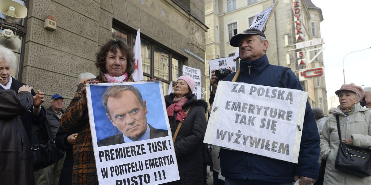 Protest emerytów