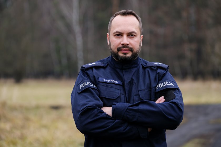 Damian Ciecierski, rzecznik policji w Tarnowskich Górach