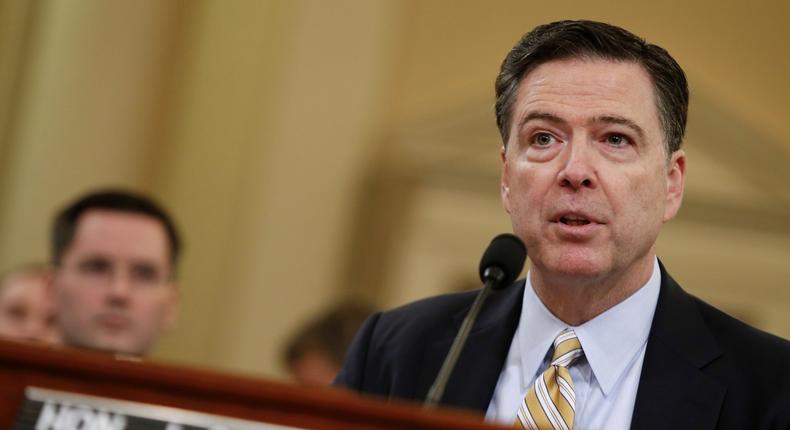 FBI Director James Comey testifies before the House Intelligence Committee hearing into alleged Russian meddling in the 2016 U.S. election, on Capitol Hill in Washington, U.S., March 20, 2017.