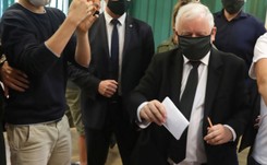 Kaczyński spędził wieczór wyborczy na Jasnej Górze. Był tam też dwa tygodnie wcześniej
