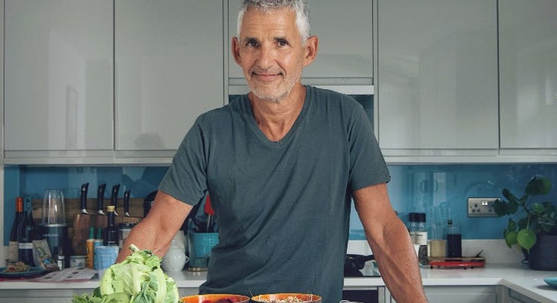 Dr. Tim Spector's diversity jar helps him eat 30 plants a week.ZOE