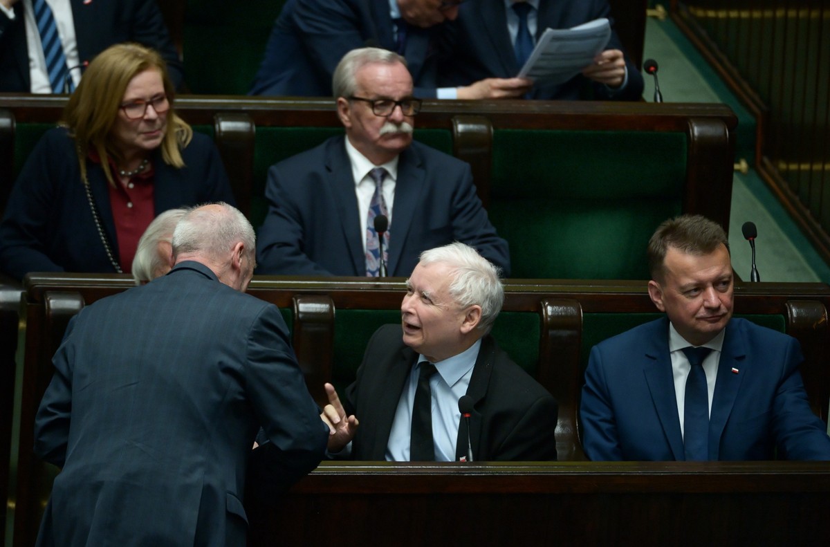 Jarosław Kaczyński i politycy PiS