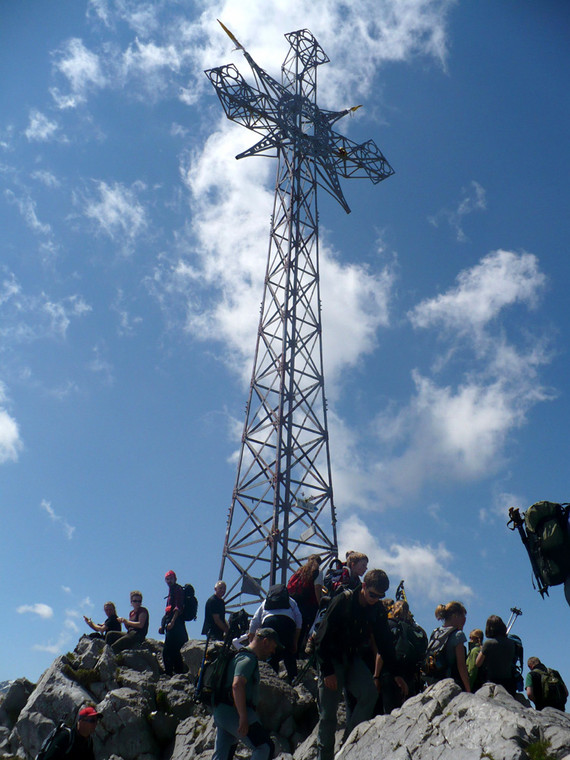 Giewont - tłumy ludzi w sezonie