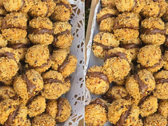 Keksići punjeni čokoladom