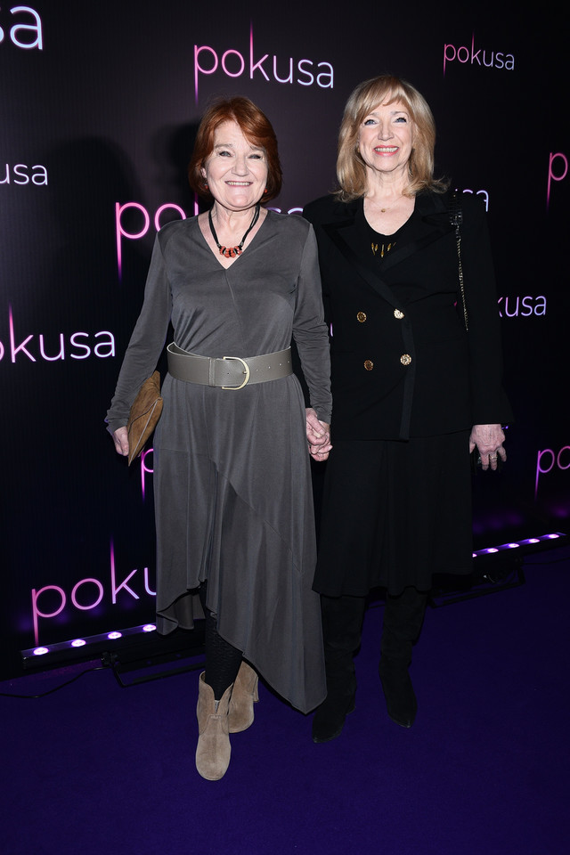 Maria Winiarska i Hanna Wrona na premierze "Pokusy"