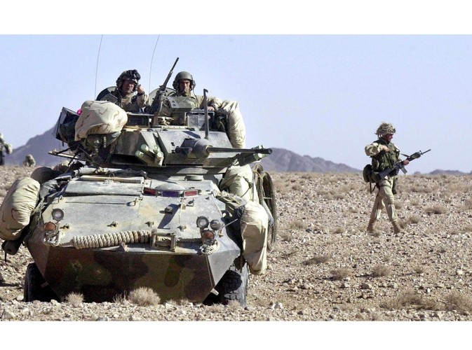 10 grudnia 2001, wojska amerykańskie w pobliżu Kandaharu