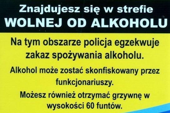 Plakat wywieszony przez policję w Worcester