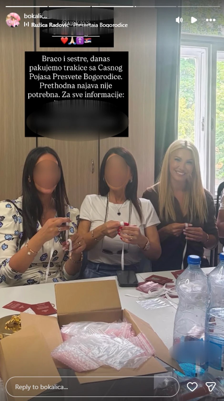 Bojana Ristivojević pakuje trakice