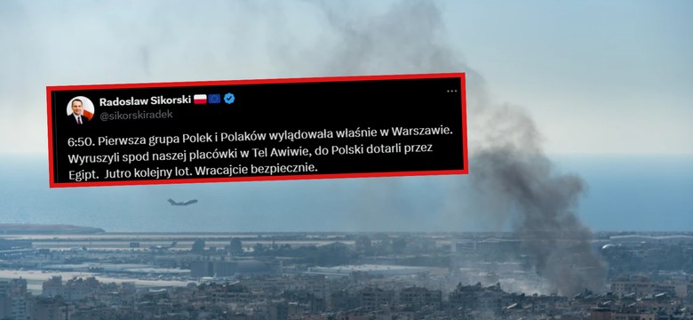 Wojna na Bliskim Wschodzie. Polacy wracają do kraju