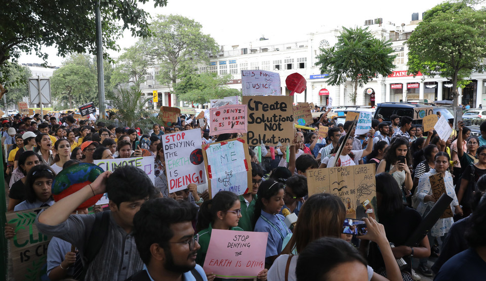 Młodzieżowy Strajk Klimatyczny w Delhi