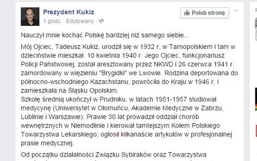 Wzruszające pożegnanie Pawła Kukiza z tatą