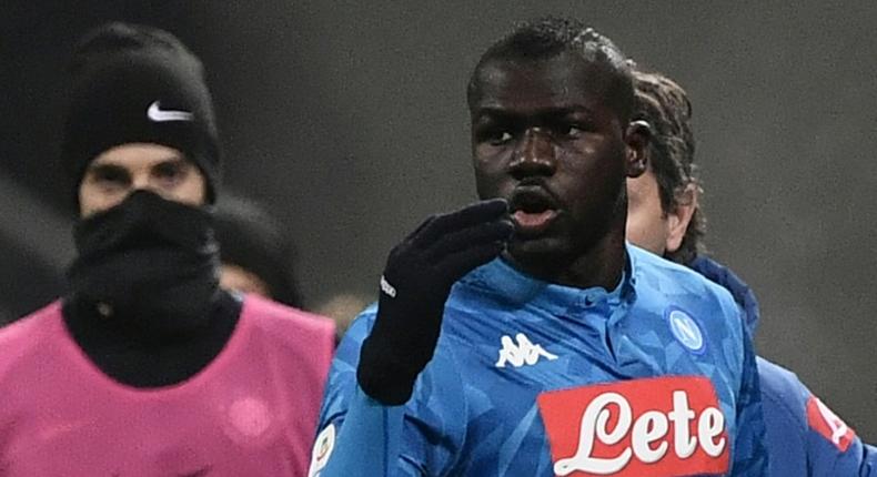 Kalidou Koulibaly was subjected to monkey noises during Napoli's 1-0 loss at Inter Milan