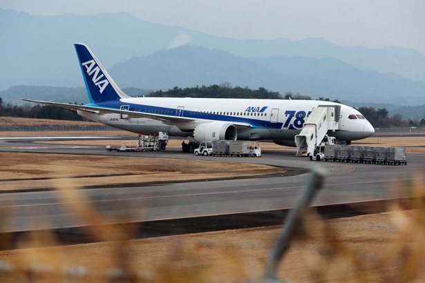 Dreamliner Japońskich Linii Lotniczych.