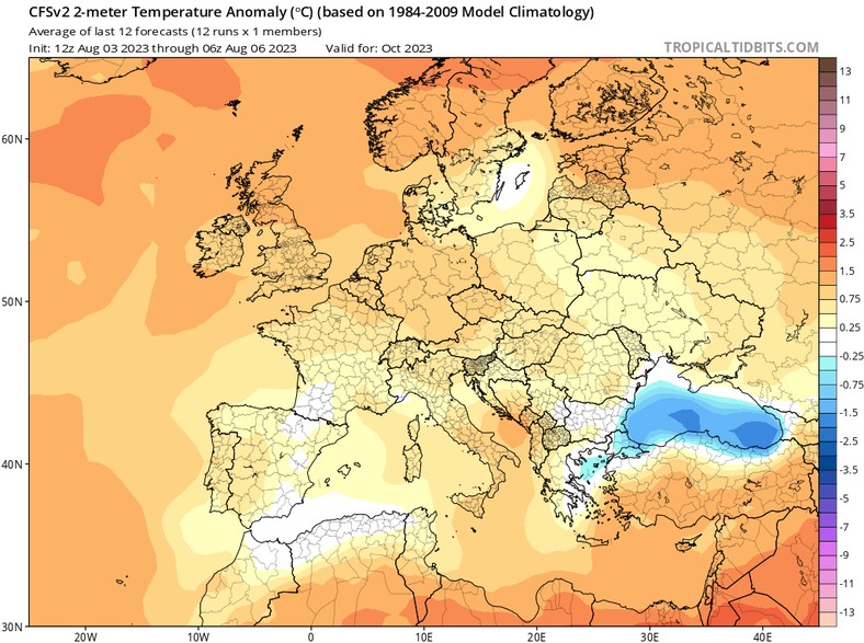 Również w październiku powinny dominować dość wysokie temperatury.