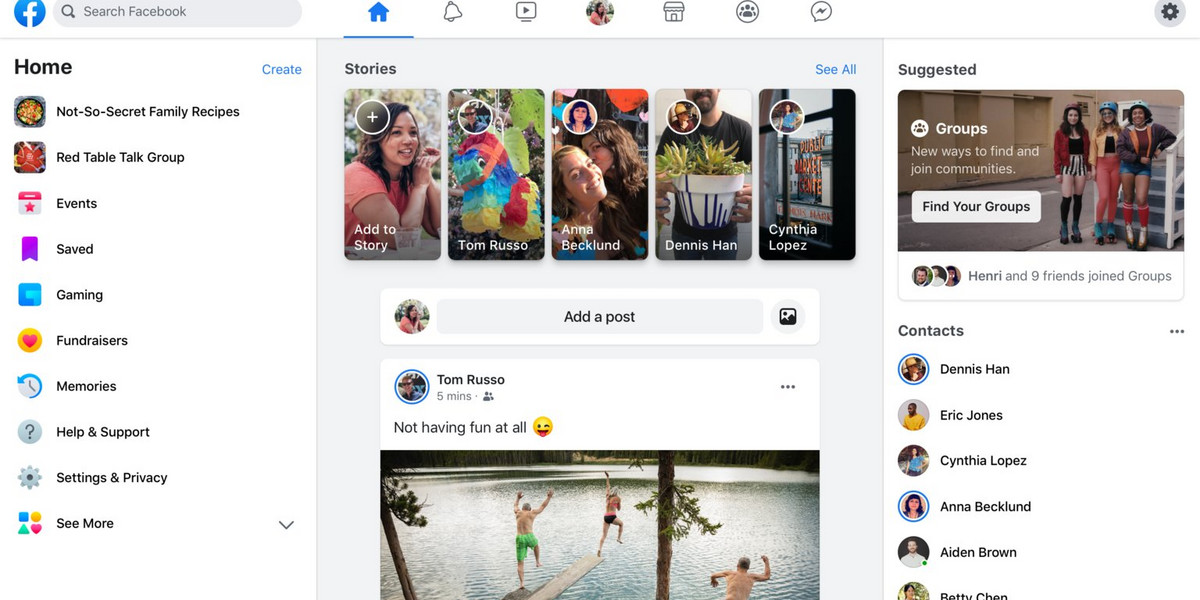 Serwis w nowej wersji przypomina trochę Messengera, czyli komunikator należący do Facebooka. Czyste linie i dużo białej przestrzeni przypominają też wygląda Instagrama.