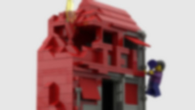 Pawłowicz ucieka z płonącego hotelu z klocków Lego. Artysta odniósł się do ostatnich zdarzeń