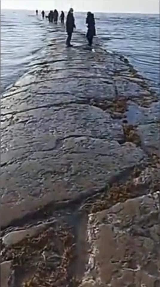 Z Tichého oceána sa vynorila záhadná cesta.