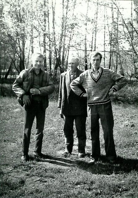 Witold Wawrzonek (po lewej), Jan Wolski (w środku), Józef Wolski (po prawej) – 10 maja 1987 roku