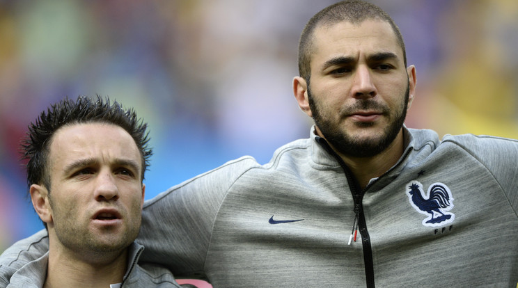 Benzema (jobbra) és Valbuena egyelőre nem beszélhet egymással /Fotó: AFP