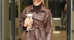 Małgorzata Rozenek w brązowym płaszczu