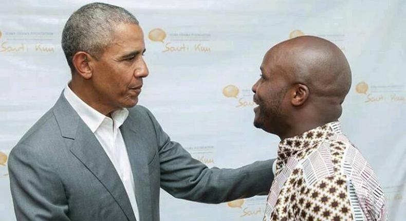 Former President Barack Obama  and Jalang'o