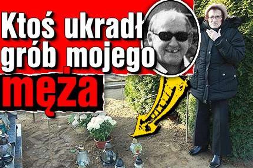 Ktoś ukradł grób mojego męża