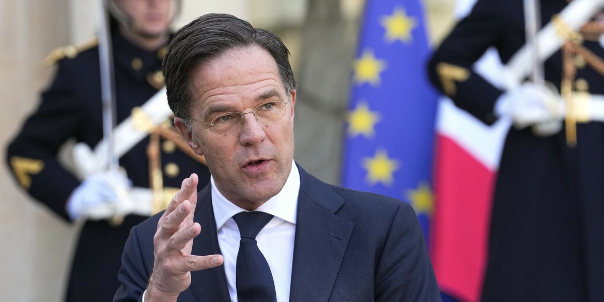 Holenderski premier Mark Rutte.