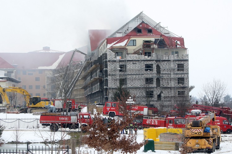 Pożar w hotelu Gołębiewski
