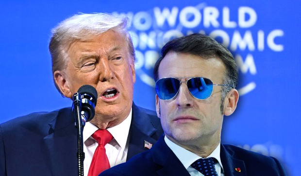 Donald Tramp i Emanuel Makron