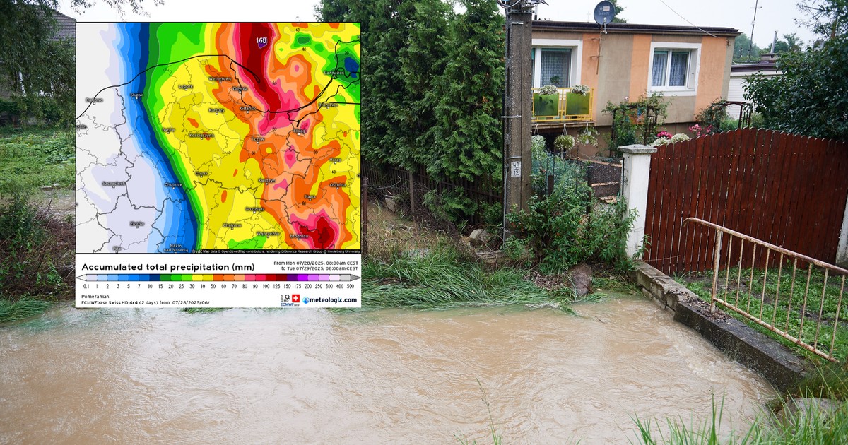W kilka godzin spadnie tyle deszczu, ile wynosi miesięczna norma. Trójmiasto zagrożone wielką ulewą