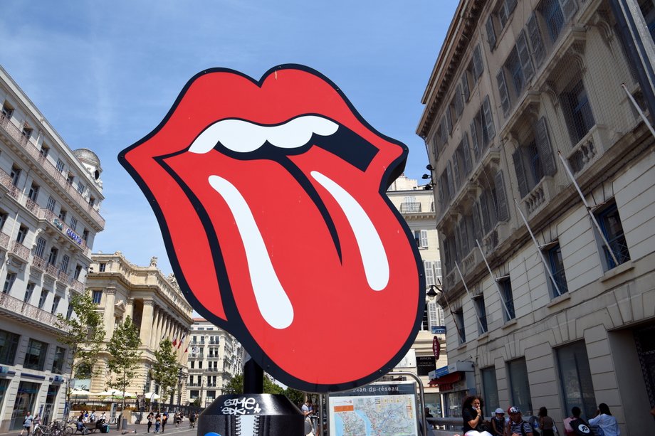 Logo zespołu Rolling Stones.