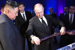 Kim Dzong Un i Władimir Putin