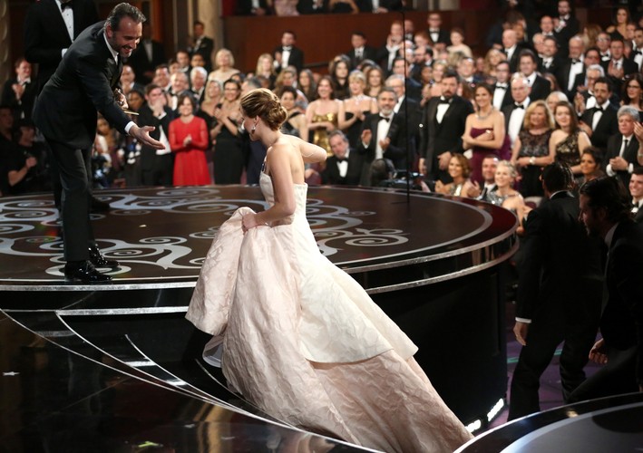 Jennifer Lawrence na gali Oscarów 2013