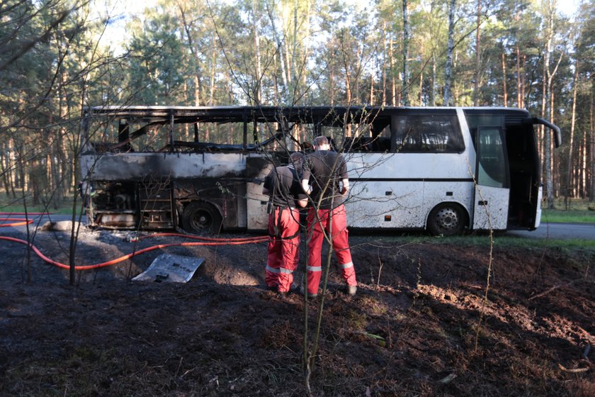 Pożar autokaru