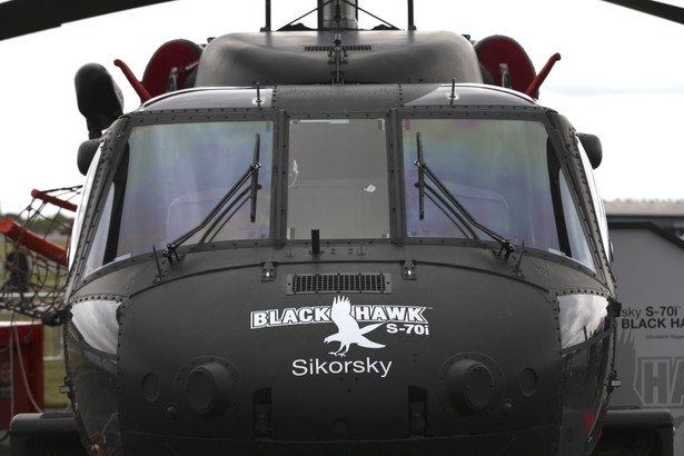 Sikorsky Aircraft jest między innymi producentem helikopterów Black Hawk. Na zdjęciu helikopter Black Hawk S-70i na targach lotniczych Farnborough 2012