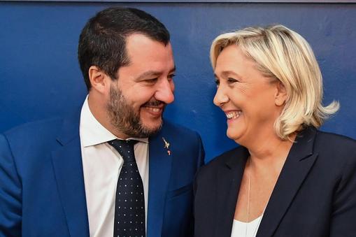 Marine Le Pen i Matteo Salvini