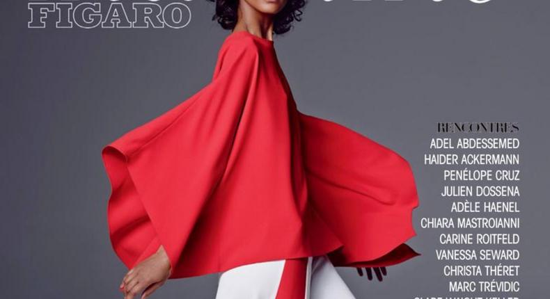 Liya Kebede for Madame Figaro Magazine's February 2016 issue