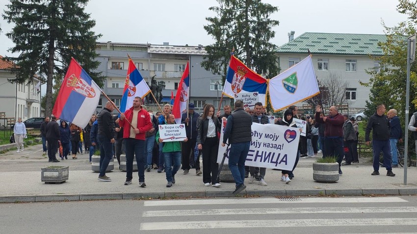 Skup protiv blokada u Sjenici