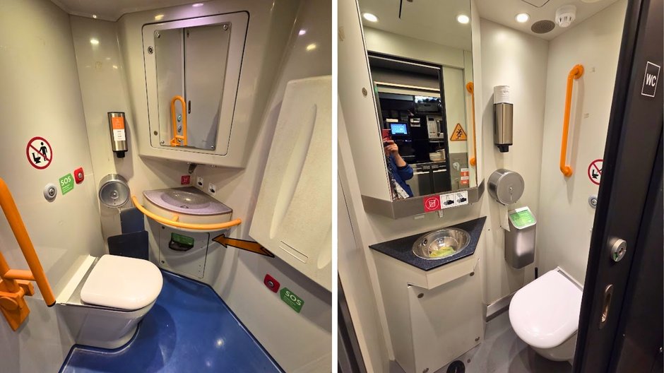 Wnętrza pociągu Leo Express