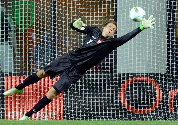 Polska Estonia reprezentacja Wojciech Szczęsny broni