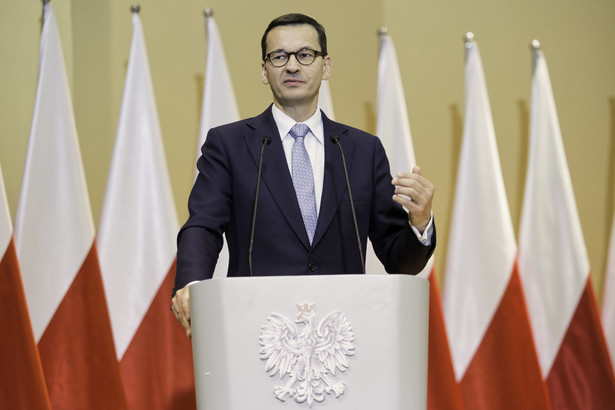 Premier Mateusz Morawiecki podczas inauguracji nowego roku akademickiego na Uniwersytecie Medycznym w Lublinie.