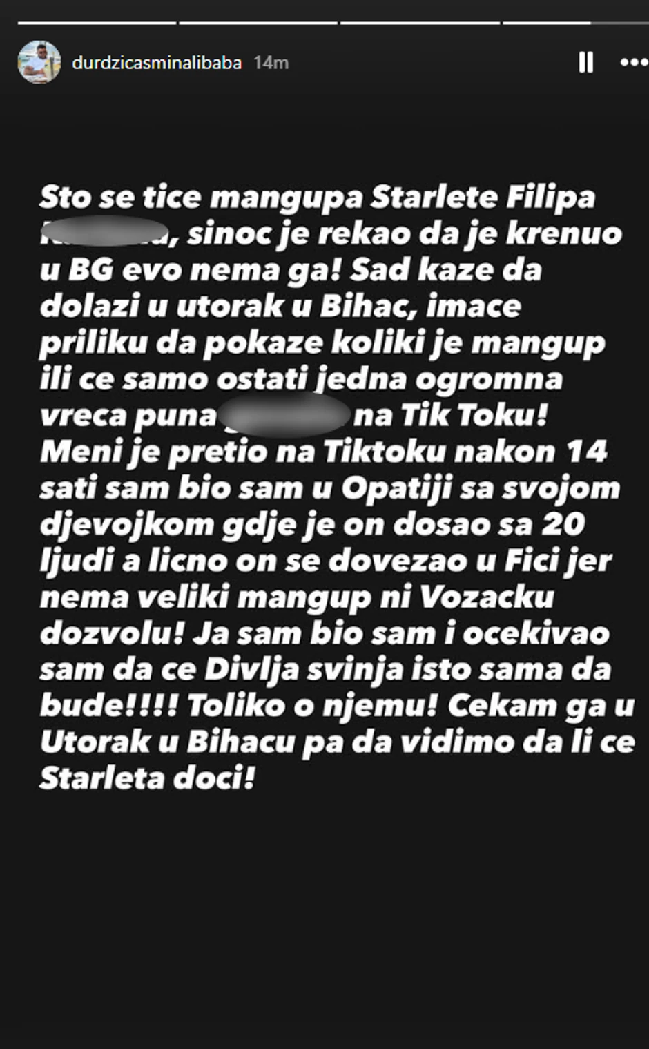 Asmin Durdžić se javno obratio Filipu Caru, sukob eskalirao