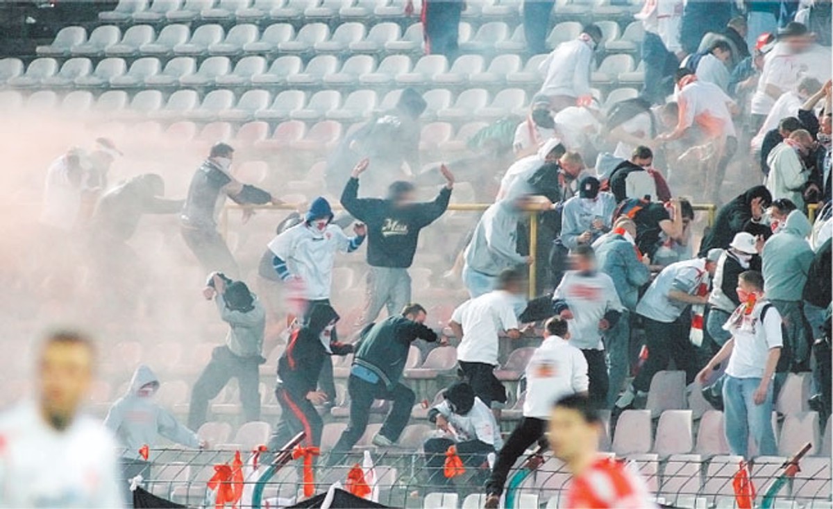 Zamieszki po meczu ŁKS Łódź – Widzew Łódź Michał Tuliński/Forum