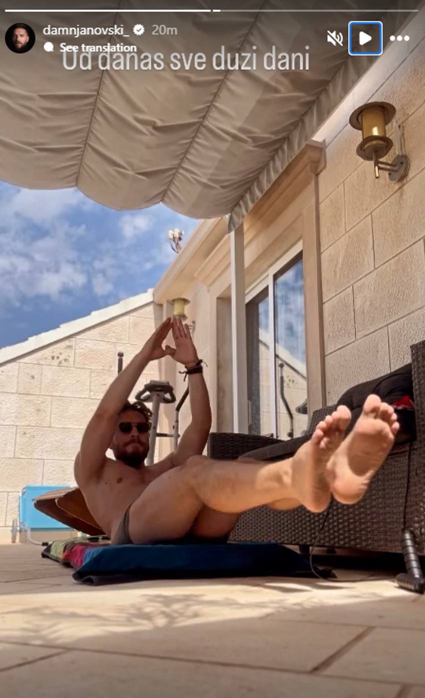 Peđa Damnjanović trenira