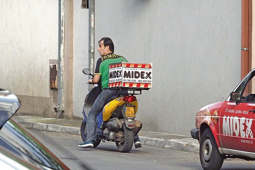 Ranko Goranović danas radi kao raznosač pica
