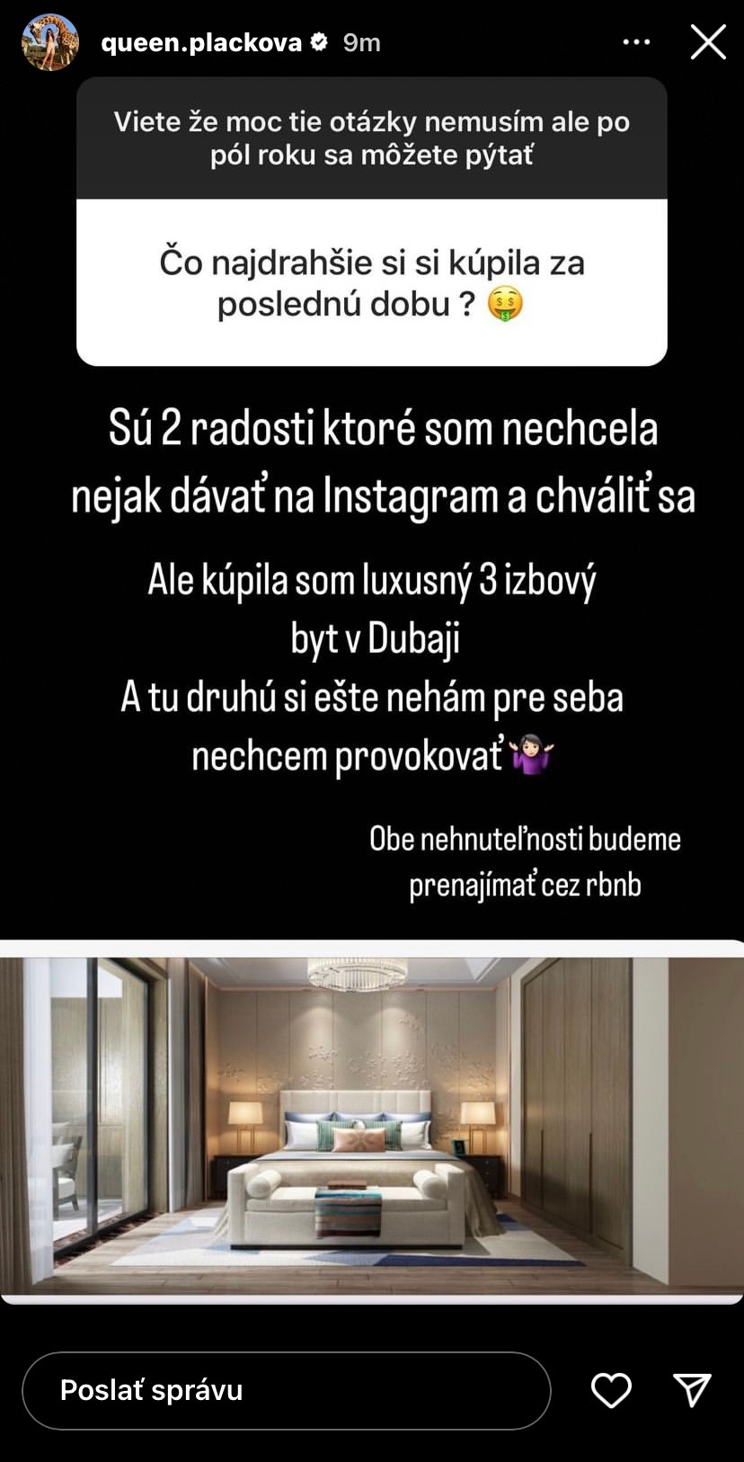 Plačková kúpila v Dubaji byt.