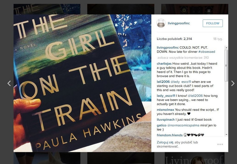 Jennifer Aniston o "Dziewczynie z pociągu"