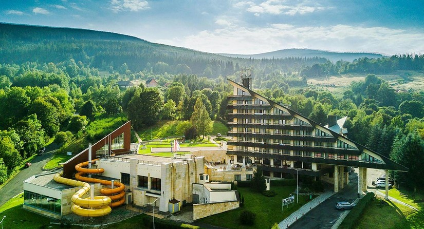 Interferie Aquapark Sport Hotel Malachit pięknie położony