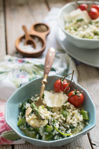 Klasyka włoskiej kuchni- risotto ze szparagami